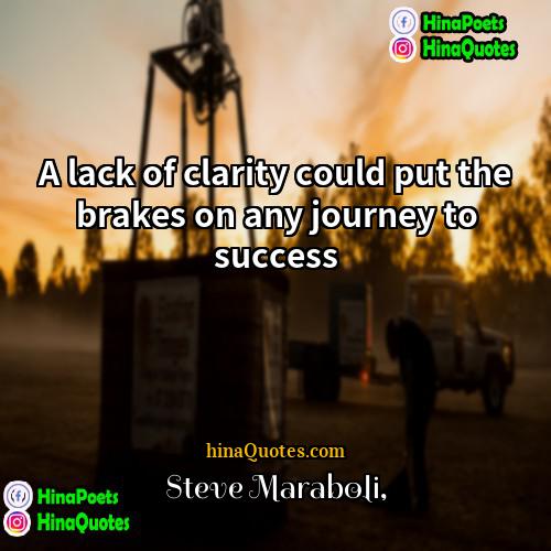 Steve Maraboli Quotes | A lack of clarity could put the